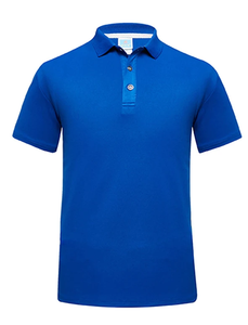 Men's Blue Cotton Shirt Short Sleeve Solid Color Breathable Oxford Fabric Casual Wear - Product Image 1