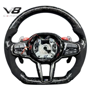 Volant de direction en fibre de carbone véritable V8carbon pour Série 4 G22 G82 M4 LCI, pièces automobiles, modification, style <span class=keywords><strong>sport</strong></span> racing, personnalisé, LED - Product Image 3