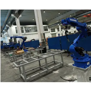 Soldadura robótica Yaskawa para fabricación de acero estructural con gabinete de control YRC1000