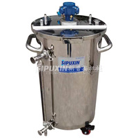 Réservoir de mélange et de stockage pneumatique Sipuxin 100L pour liquides cosmétiques, shampoings, lotions et huiles