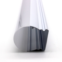 Tube Led personnalisé sans tache lumineuse dôme acrylique PC PMMA demi-rond lampe à Led couvre abat-jour couvercle PC