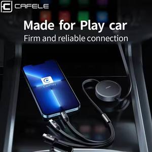 CAFELE 100W charge rapide 3 1 câble USB C rétractable vente chaude 3-en-1 câble de données de type C pour téléphones mobiles ordinateurs portables 12 mois - Product Image 3