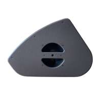 Enceinte de scène coaxiale passive au néodyme de 12 pouces, caisson en forme de coin, impédance de 8 ohms, 400 W RMS, performance live de groupe, studio