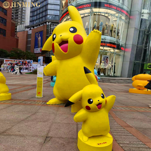 Artículos decorativos de dibujos animados de fibra de vidrio de resina para exteriores personalizados, esculturas de pato <span class=keywords><strong>Kodak</strong></span>, estatuas de Pikachu - Product Image 3