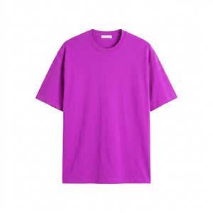 เสื้อยืดโอเวอร์ไซส์ทรงหลวม 100% ผ้าฝ้าย สำหรับผู้ชาย สไตล์สตรีทแวร์  รับสกรีนโลโก้ - Product Image 5