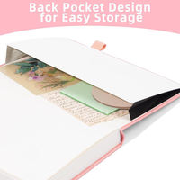 Carnet de notes A5 en cuir PU, couverture rigide, pages lignées épaisses, reliure cousue, journal quotidien pour l'école, prise de notes, cadeau pour hommes et femmes