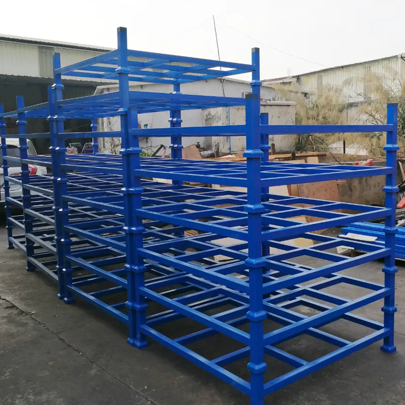 Warehouse Heavy Duty Pallet Metal Stack Racking Product Stackable Rack For Saving Spaheavy