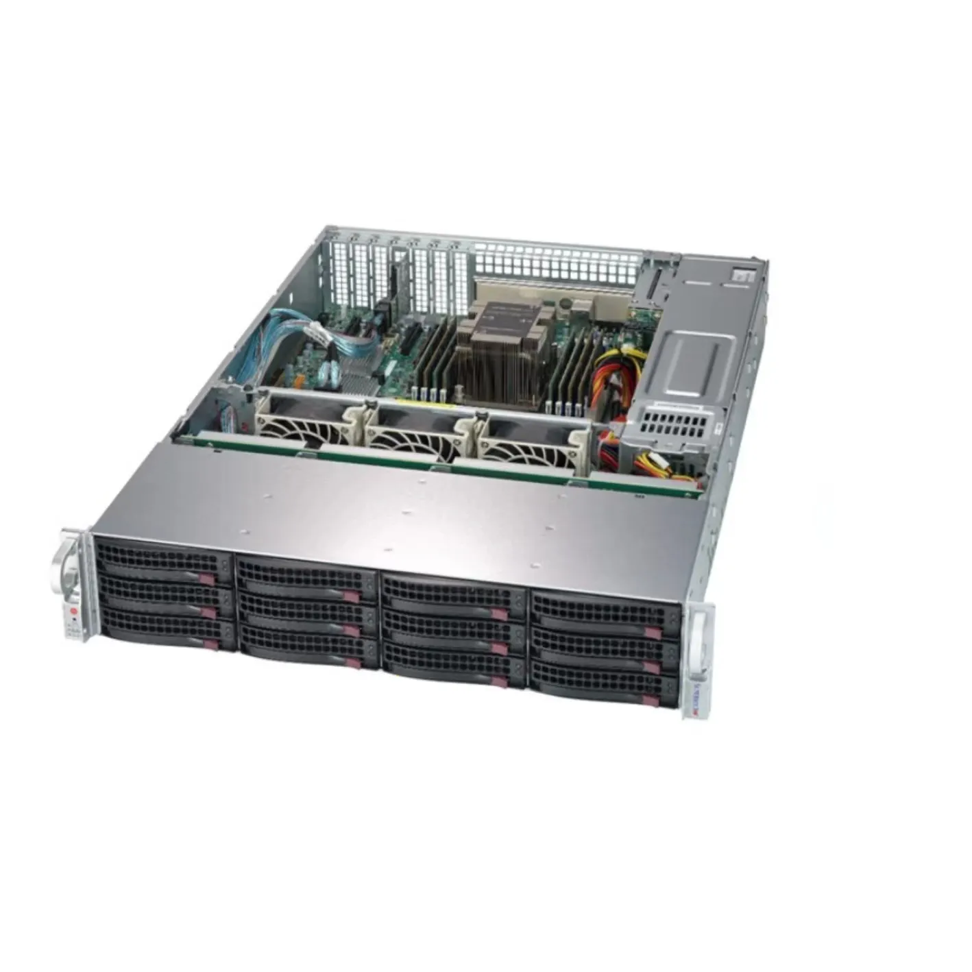 Для Supermicro SuperStorage 5029P-E1CTR12L 2u стойка с одной розеткой P (LGA 3647) поддерживает облачный сервер Intel Xeon 2-го поколения