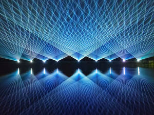 40W IP65แสดงผลเลเซอร์กลางแจ้ง RGBW กันน้ำเครื่องฉายเลเซอร์คอนเสิร์ตพร้อมการควบคุมแบบไร้สาย FB4/OSC สำหรับบริษัทให้เช่า - Product Image 5