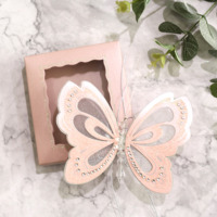Invitation personnalisée imprimable pour Quinceañera avec des ailes de papillon rose bonbon, invitation enroulée, invitation en boîte pour baby shower