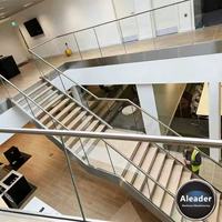 Aleader-Main courante en verre sans cadre en acier inoxydable pour clôture en verre et système de garde-corps d'escalier