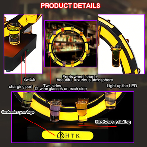 <span class=keywords><strong>Presentatore</strong></span> di Bottiglie Personalizzato con Messaggio, Servizio VIP per Night Club - Product Image 2