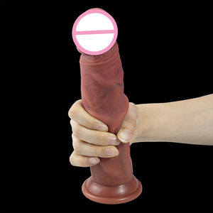 Realistischer Rocket Raccoon Silikon-<span class=keywords><strong>Dildo</strong></span> mit Saugnapf, dicker Penis, Masturbations-Sexspielzeug, gleitende Vorhaut, sicherer Sex für Frauen - Product Image 2