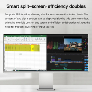 จอแสดงผล LCD ขนาด 34 นิ้ว 180Hz 4K PBP KVM LED อัลตร้าไวด์ HDR สำหรับสำนักงาน ออกแบบเกมมิ่ง คอมพิวเตอร์ตั้งโต๊ะ ปกป้องสายตา - Product Image 6