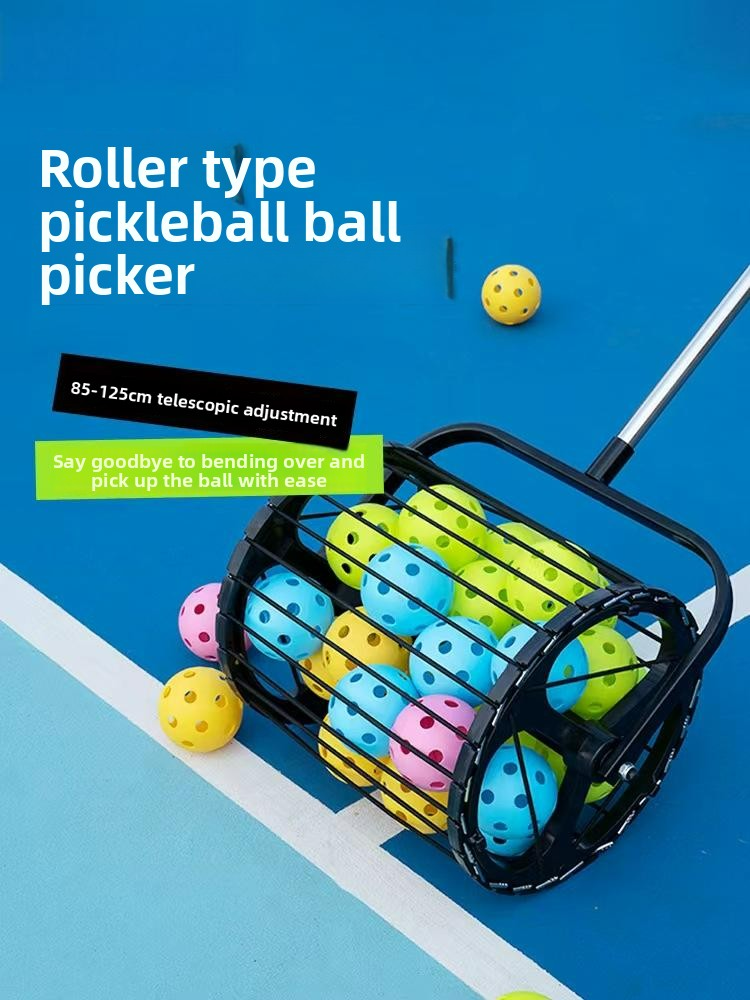Multi-Sport Ball Picker for Pickleball Tennis & Table Tennis-Portable Automatic Training Aid for Children