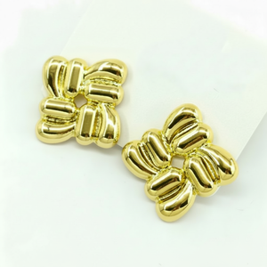 Orecchini minimalisti alla moda in ottone per donne in stile religioso ipoallergenico da indossare quotidianamente e feste - Product Image 2