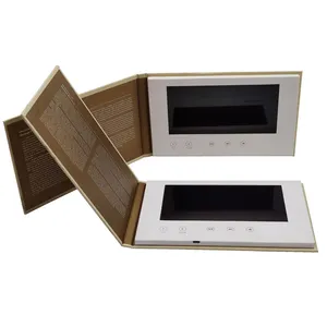 Custom Lcd Digital Video Book Wedding Greeting Card Our Wedding Book With 7 Inch Lcd Screen Video Book