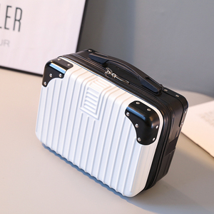 Oem ODM 14 inch trang điểm sang trọng trường hợp đầy màu sắc ABS + PC mỹ phẩm Trường hợp với màu sắc cơ thể phù hợp với Carry-on trường hợp quà tặng với giá bán buôn - Product Image 6