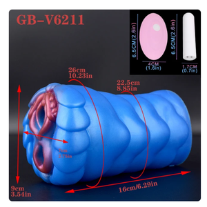 GEEBA Vibrations-<span class=keywords><strong>Masturbator</strong></span> für Herren Fantasy Drache Masturbations-Cup mit Vibration Realistische Vagina Pocket Pussy Sexspielzeug für Männer - Product Image 3