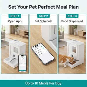 Nuevo Comedero Automático para Mascotas 2026 con Wifi, Cámara, Activación por Microchip, Audio Bidireccional, 2 en 1 (Comida y Agua), Durable - Product Image 4