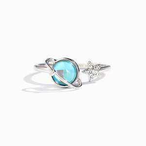 Bagues creuses polies sur mesure avec logo personnalisé, en laiton de qualité supérieure, bijoux classiques en zircon – Expert en mode - Product Image 1