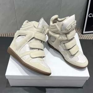 Luxury Designer Women's High-Top Casual Sports Shoes Spring Autumn Winter Cushioned Mixed Colors Height-Increasing Hard-Wearing - Product Image 4