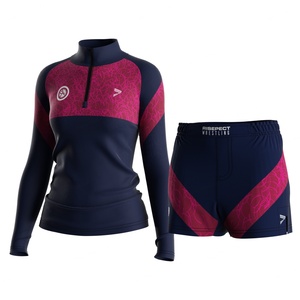 Conjunto de Entrenamiento Personalizado para Mujeres, para Lucha Libre y Artes Marciales, Uniforme de Dos Piezas, Transpirable, Máxima Movilidad - Product Image 1