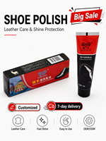 Cire de polissage Jin Yang Matte Bright Conversion pour sandales en cuir véritable vintage, améliore les surfaces ternes, nettoyage facile, en boîte