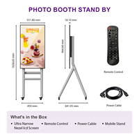 MWE 360 degrés iPad Photo Booth scène interactive livraison rapide facile à déplacer Mobile LCD signalisation numérique pour ascenseurs