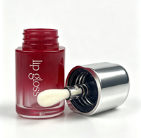 Tube de brillant à lèvres vide de 5 ml en matériau AS, forme ondulée irrégulière, design tendance, couleur personnalisée