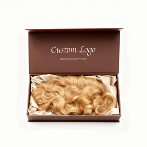 <span class=keywords><strong>Caja</strong></span> de Embalaje Rígida Magnética Plegable de Lujo Hecha a Mano, Ecológica, con Forro de Satén, <span class=keywords><strong>para</strong></span> Pelucas, Perfumes y Joyas, con Logotipo Personalizado - Product Image 3