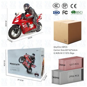 AiJH Motocicleta RC 1:6 con Autoequilibrio, Control Remoto y Giroscopio <span class=keywords><strong>de</strong></span> 6 Ejes, Moto RC <span class=keywords><strong>de</strong></span> Pie, Juguete <span class=keywords><strong>de</strong></span> Motocicleta RC - Product Image 6