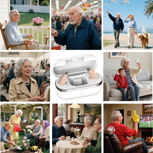 Écouteurs Bluetooth à réduction de bruit 50-120,32 dB, amplificateur vocal à volume réglable, écouteurs intra-auriculaires sans fil pour un son clair au quotidien - Product Image 2