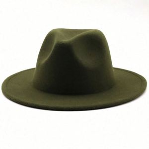 20 Colors in Stock 58-60cm Wide Brim Winter Wool Fedora Hats for Outdoor Party & Business Use-Packing in Boxes - Product Image 6
