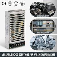 Convertisseur DC-DC isolé SD-100D 100W, entrée 72-144VDC vers sortie 12V 24V 48V DC, alimentation à découpage pour applications industrielles et ferroviaires (SMPS)