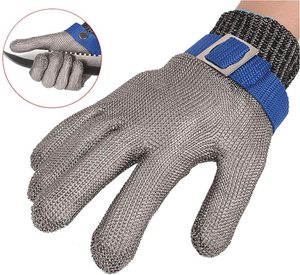 Gants <span class=keywords><strong>de</strong></span> sécurité réutilisables en acier inoxydable, mailles métalliques, anti-coupure, pour la <span class=keywords><strong>cuisine</strong></span> - Product Image 3
