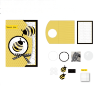 Kit de bricolage pour créer vos propres cartes de remerciement pour les enseignants, kit de fabrication de cartes de vœux faites à la main avec un motif abeille, ensemble de fabrication de cartes pour enfants, jouet d'art et d'artisanat