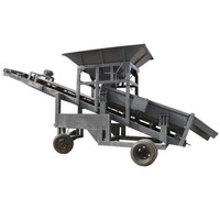Machine de criblage de sable vibratoire de haute qualité / cribleuse de sable mobile