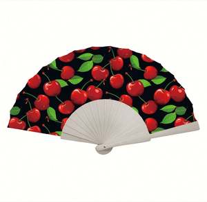 Éventail pliant en bois gravé personnalisé – Éventails de mariage personnalisés, cadeaux de fête d'anniversaire, décorations de fête de bébé, cadeaux pour invités - Product Image 4