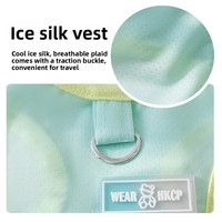 Gilet d'été pour chien et chat, fin, dégradé de couleurs, en soie glacée rafraîchissante, toucher frais, style minimaliste moderne, modèle Jiangsu 2405MSDJ6056-MC
