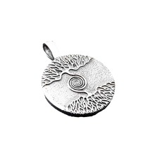 Pendentif Arbre du Monde Yggdrasil, Collier Rétro en Acier Inoxydable, Collier Viking, Pendentif Médaillon pour Homme