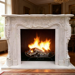 Manto de mármol independiente moderno hecho <span class=keywords><strong>a</strong></span> medida con control remoto para chimeneas en salas de estar y hoteles - Product Image 2