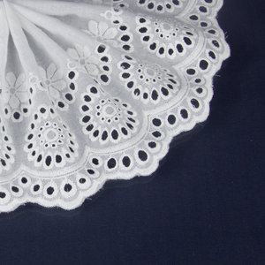 Thiết Kế Độc Đáo Trắng 2022 Vải Cotton Guipure Viền Ren <span class=keywords><strong>Trim</strong></span> Vải Thêu - Product Image 2