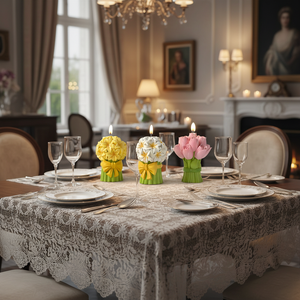 Tulpboeket Kaars Siliconen Mal DIY Lelie Onregelmatige Vorm Valentijnsdag Decoraties - Product Image 1