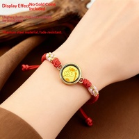 Bracelet porte-monnaie en or avec pendentif Daisy-necklace, boîte ouvrable pour femme, style Thangka tibétain, coque vide pour bracelet.