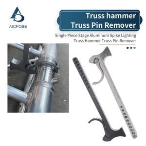 Outil d'éclairage de scène AICPOSE Hammer Truss noir et argent pour structure de scène Global F34 - Product Image 1