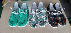 여름 여성 로퍼 싱글 솔 캔버스 캐주얼 신발 슬립온 경량 패션 트렌드 재고 가능 - Product Image 6