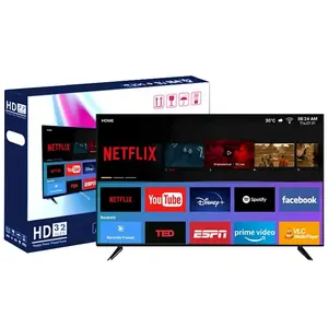 Оригинальный бренд светодиодный телевизор 43 дюйма 4k Ultra HD Smart TV 32 43 45 50 55 65 75 дюймов 2K 4K Android TV