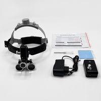 3.5x Dental Surgical Loupes with Light 5W Dental Loupe Led Head Light Mounted Dental Loupes 2.5x Magnifying Loop for Surgery