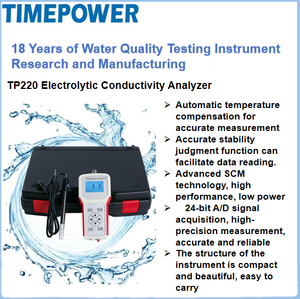 เครื่องทดสอบคุณภาพน้ำแบบพกพาสำหรับการวิเคราะห์ค่าการนำไฟฟ้าปุ๋ยเคมีปกป้องสิ่งแวดล้อมชีวเคมี - Product Image 3